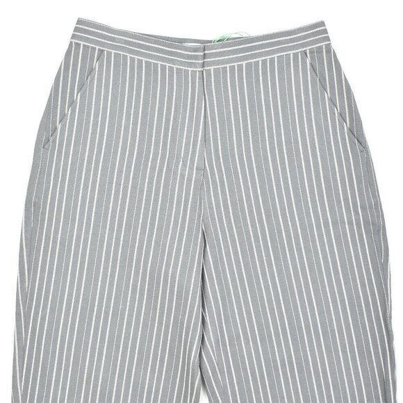 People Tree Emerson Striped Trousers Gray NEW - 6 - Picture 4 of 7